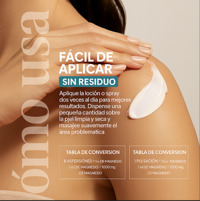 Oroluna Dúo de Magnesio — Spray Relajante + Crema Corporal Terapéutica
